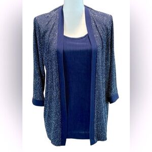 R & M Richards sequin jacket & top